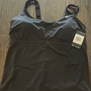 Women's size 1x Black Nike Bathing Suit Tankini